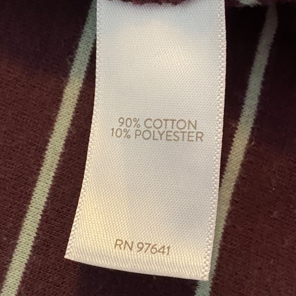 J.Jill V-Neck Long Sleeve Striped Top w/ Front Pockets Size Large PTP 22" - Picture 7 of 7